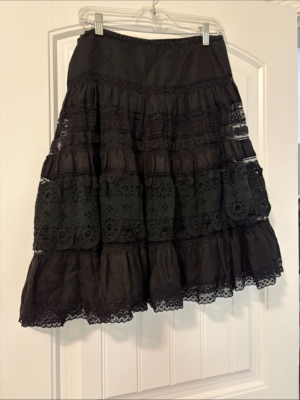 Chic Asymmetrical Black Skirt